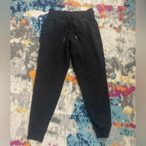 Black lululemon scuba joggers $50